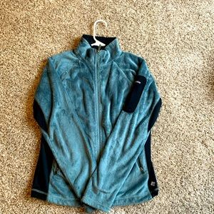 Columbia Zip Up. Jade Green color.